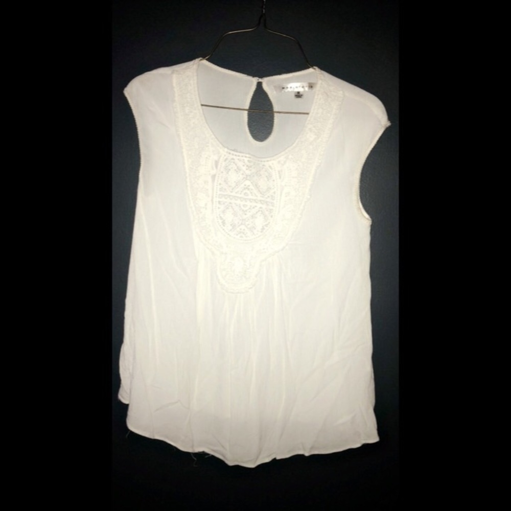 White shirt with some lace